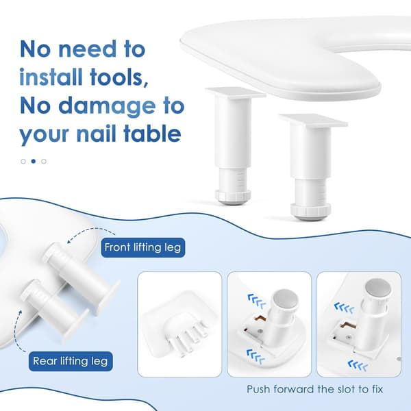 Nageltekniker-handledsstöd, nagelkonsttekniker, U-format justerbart nagelkonst-handledsstöd - vitt PU-läder handledsstöd, justerbar lutning.