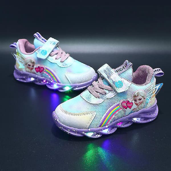 Børns LED-lysende sneakers, blinkende lysende sneakers til piger, størrelse 35-FY 35