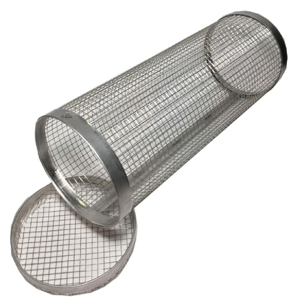 BBQ Grillkurv i Rustfrit Stål Mesh Cylinder 30CM