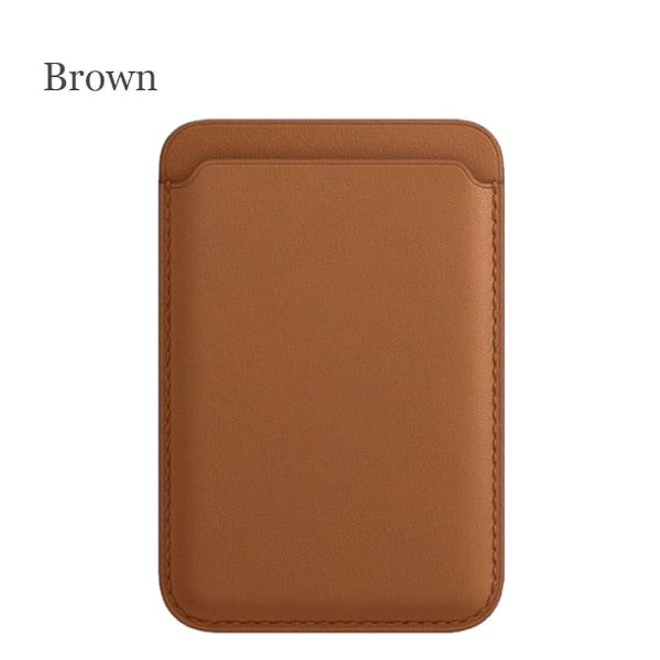 Magnetiskt Kortfodral Plånbok Kort BRUN Brown