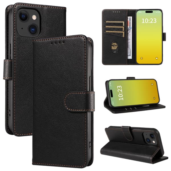 Etui til iPhone 17 Pro, Flip-etui, Svart