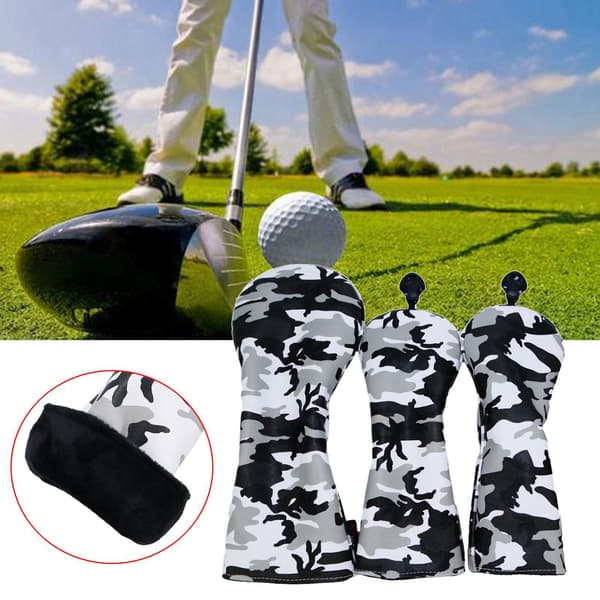 Golf Tre Hodebeskytter Sett Stilig Driver Fairway Køllehode 3 pcs No 1/3/5