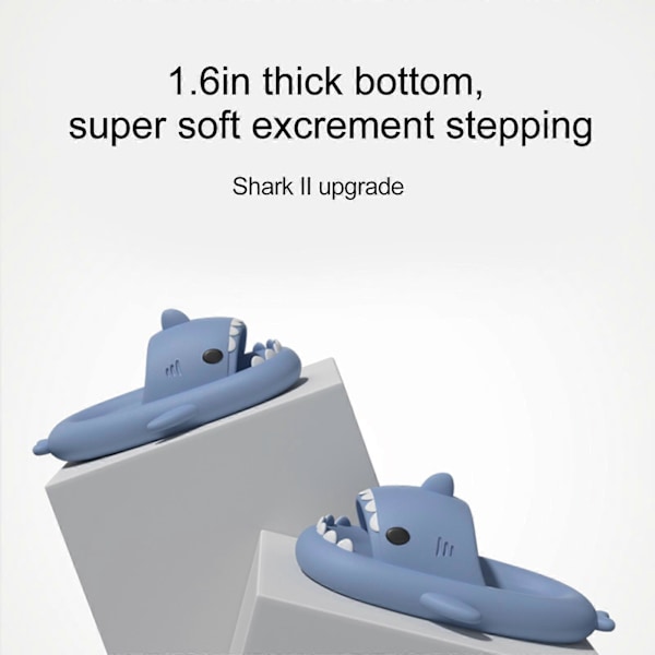 Haj Slides Barn Vuxen Kvinnor Män Hajtofflor - Cloud Shark Slide Strand Sandaler Unisex Kudde Hemma Jultomte, 100% Ny Lila 38-39 Purple