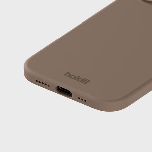 held iPhone 16 Mobilskal Silikon Mockabrun Brun Silikon