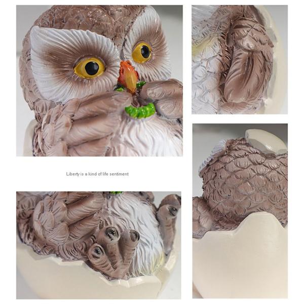 2 st Uggla Staty Uggla Figurer Uggla Skulptur