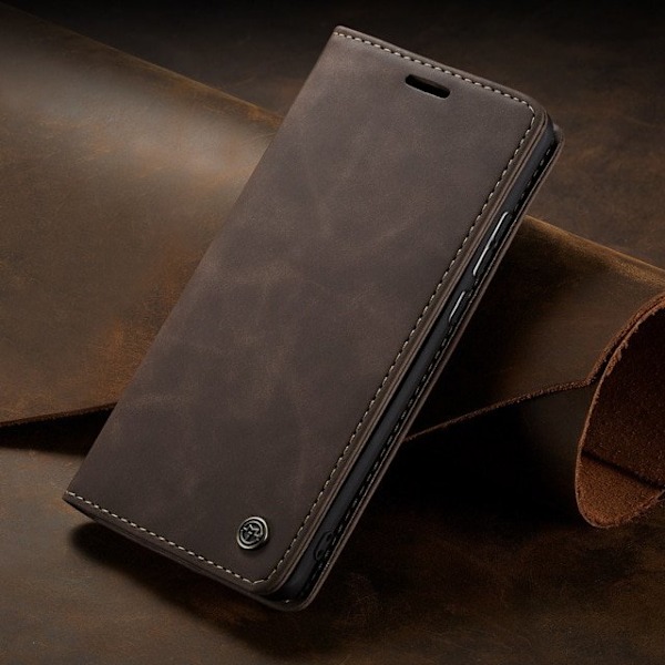 caseMe 013 för iphone 6/7/8/SE2 mörkbrun brun brown