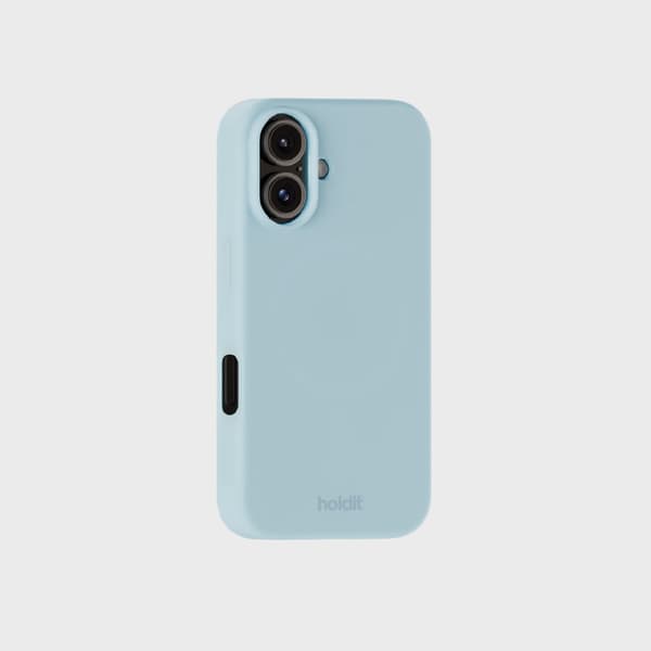 kompatibel holdt iPhone 16 mobildeksel silikon mineralblå 47