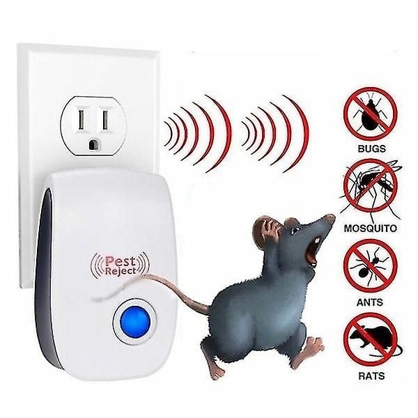 PackUltrasonicPestRepellerMosquitoRepellerMiceRatInsectCockroachAntSpiderFleaKiller(US/UK/EU/AUPlug)