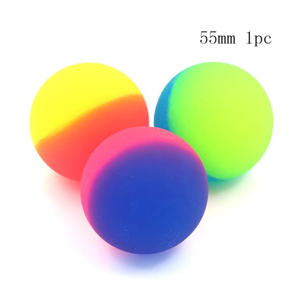 1 stk. Moonlight High Bounce Ball Elastisk Sjonglering Hoppeballer B 55mm 55mm 1pc