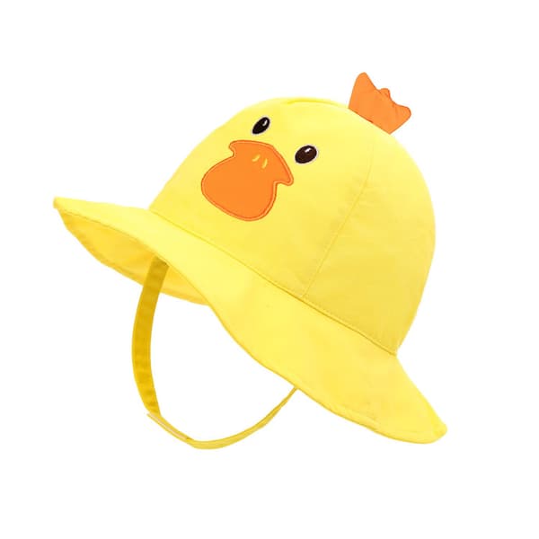 Ælling - Solhat til babypige, unisex, foldbar, UV-beskyttelse, strandhat