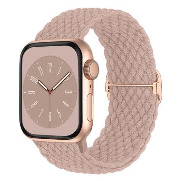 5-pack flätade solo loop-band kompatibla med Apple Watch (38mm, 40mm, 41mm) 5-pack 38/40/41mm
