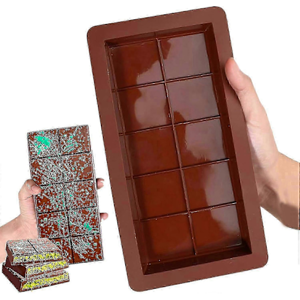 Chokladform Silikon Dubai Chokladform, Silikonformar, Djup Chokladform, Chokladkaksform för Choklad 2pcs