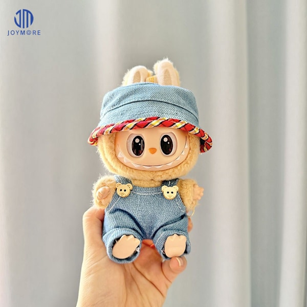 /NC/POP MART Labubu Macaron Leksak Have a Seat Labubu Klädset och Tillbehör Labubu Kläder 17cm Designers 31