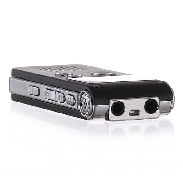 Bærbar digital stemmeopptaker, 8 GB lydopptaker, MP3-spiller, LCD stemmeopptaker (sølv) A2 8GB