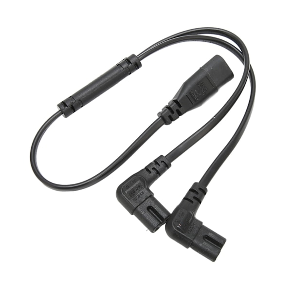 IEC320 C8 till Dubbel C7 Kabel Hane till Hona 1 in 2 Ut AC Strömsplitterkabel för LCD-skärm Skrivbordslampa 100-250V 0.2