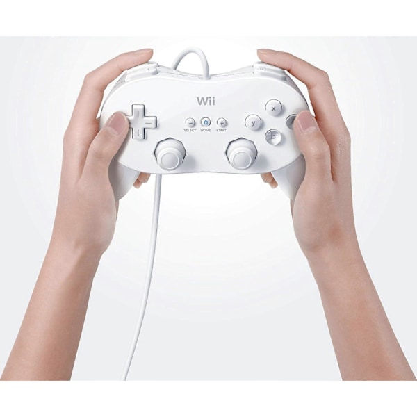 Wii Classic Controller Pro Vit för Förbättrad Spelupplevelse