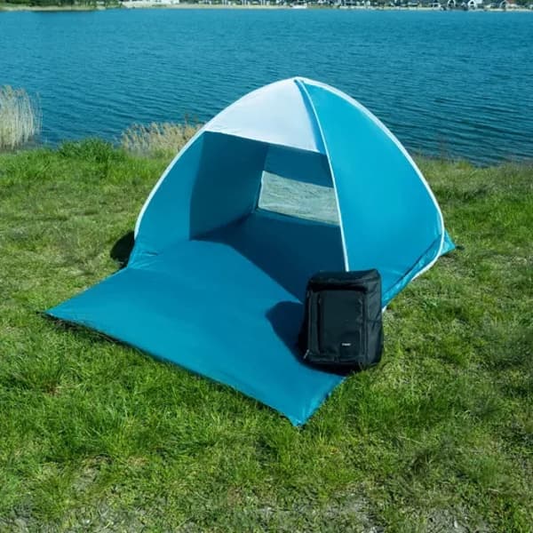 Strandtelt / Pop-Up Telt / Vindskjerm - 200x150x110cm multifärg multicolor