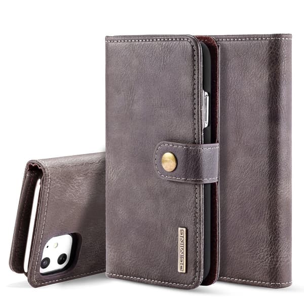 iPhone 11 - DG.MING - Lompakko/Magneettinen Kotelo - Harmaa Harmaa Grey Grå
