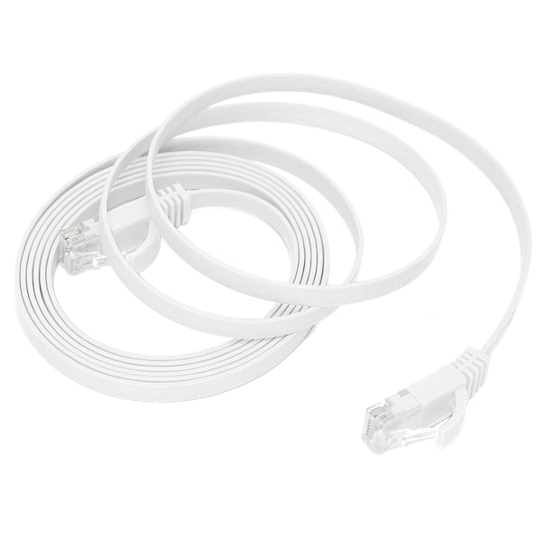 2M CAT6 Gigabit Ethernet-kabel - 8-kärnig platt tvinnad kopparnätverkskabel