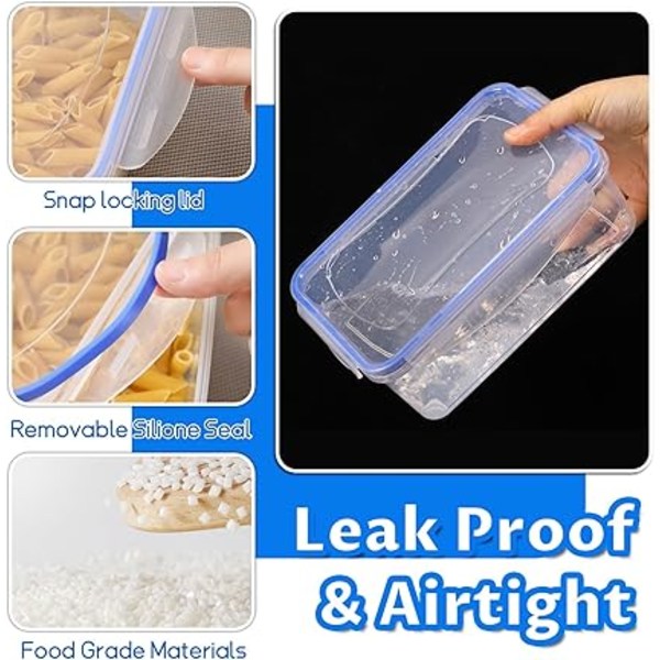 16-delars Tupperware Fresh Food med Lock (8 Behållare, 8 Lock) Matlåda för Skafferi