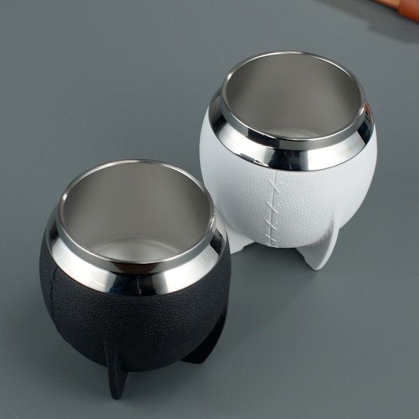 280ml Yerba Mate Kopp, Levereras med 1 Portabel Isoleringshalm, Rostfri Vattenflaska i Lönn Verde