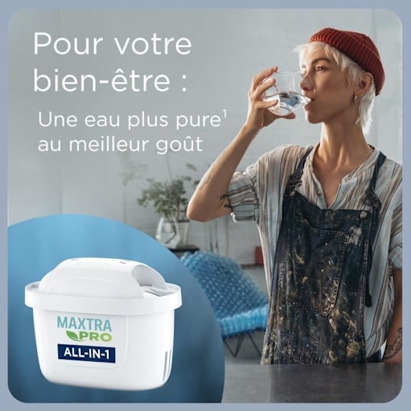 Brita Karaffilter Marella Bleue (2,4L) inklusive 1 Maxtra Pro All-in-1 filterpatron