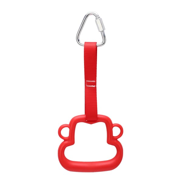 Gymnastikkringer for barn ABS Monkey Style Pull Up Ring med hengestropp Utendørs klatreutstyr for barn Rød