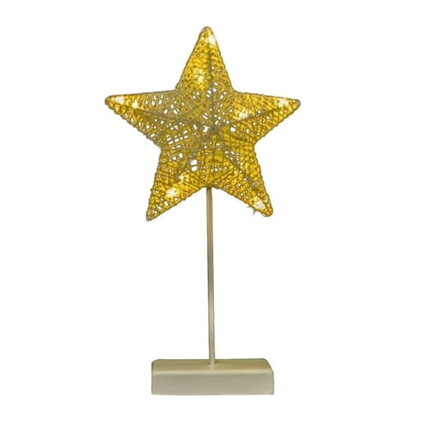 Femuddig Stjärnformad Bordslampa Mini Julgran Koppar Present Rotting