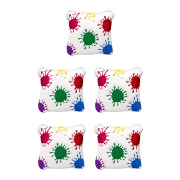1/2/3/5 Golf Mallet Putter Hode Deksel For Golfkølle Hvit putterdeksel White putter cover 5Set