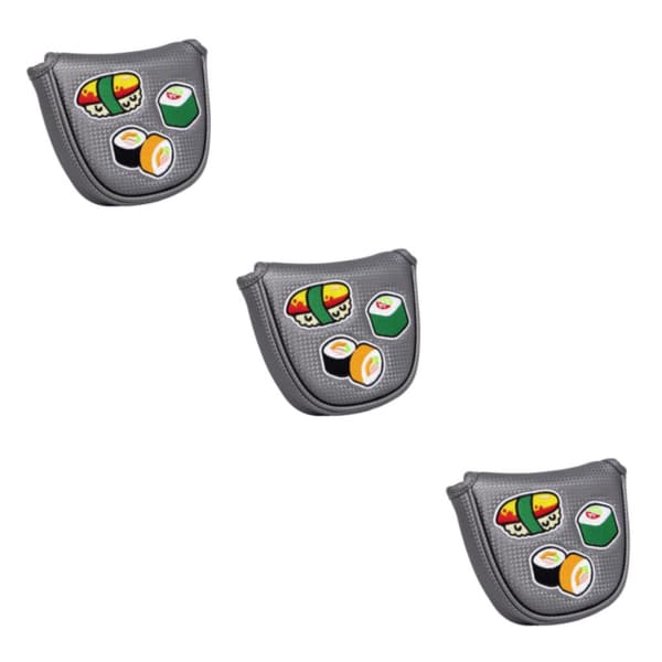 1/2/3/5 Golf-vasaraputterin suojus golfmailalle, harmaa putterin suojus Gray putter cover 3Set