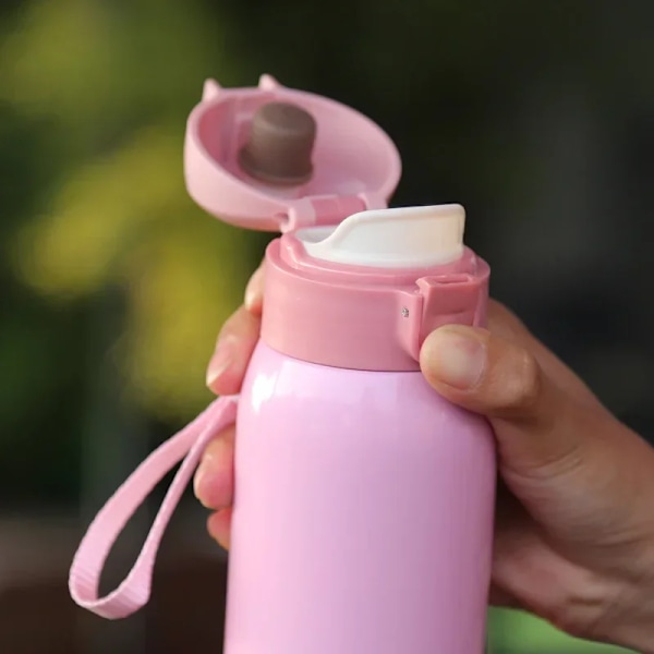 Mini Termos i Rostfritt Stål 200ml/360ml Fickmugg Termisk Mugg för Varmt Kaffe Isolerad Vattenflaska för Barn Present Beige 200ml