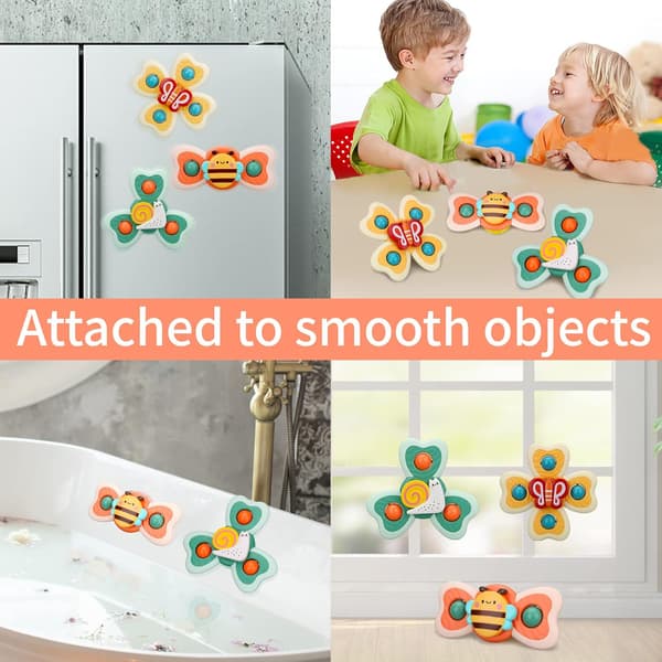 Snurrande sensoriska inlärningsleksaker för småbarn 1-3 år, bebisar 6-12-18 månader