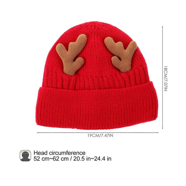 JulstilStickadMössaVinterVarmHuvudbonadFamilj56-62cm4st coffee