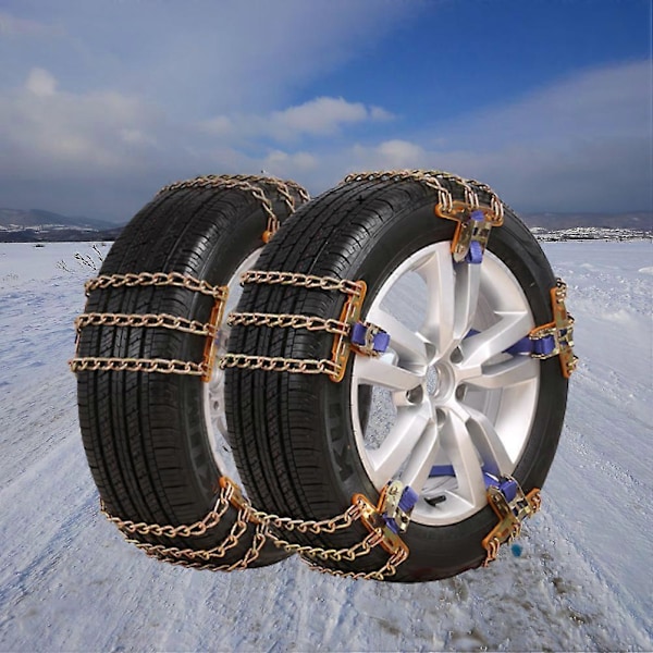 Snökedjor Bil Anti-Slip Däckkedjor Halkfria Däck Snökedjor för Bil SUV Lastbilar