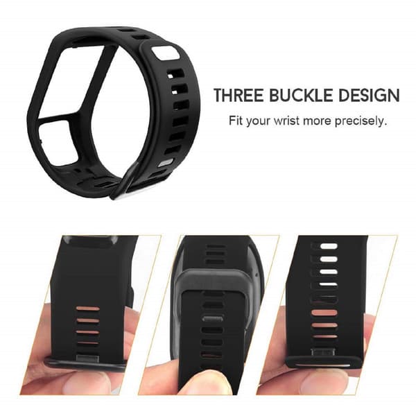 Kellon ranneke TomTom Adventurer / Golfer / Runner / Spark jne. Musta Black 17