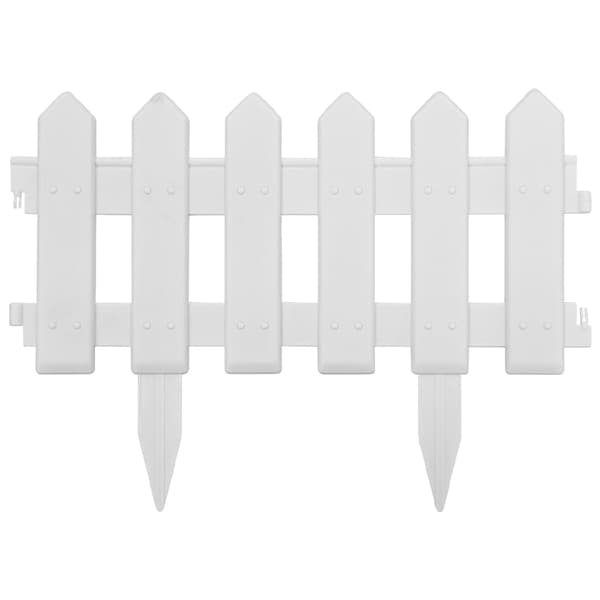 Kompatibel vidaXL Rabattkant 25 st vit 10 m PP white Vit