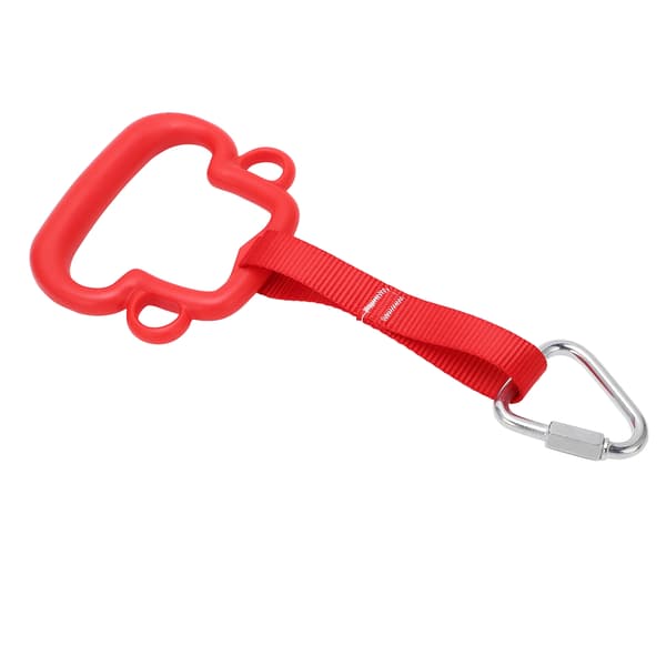 Gymnastikkringer for barn ABS Monkey Style Pull Up Ring med hengestropp Utendørs klatreutstyr for barn Rød