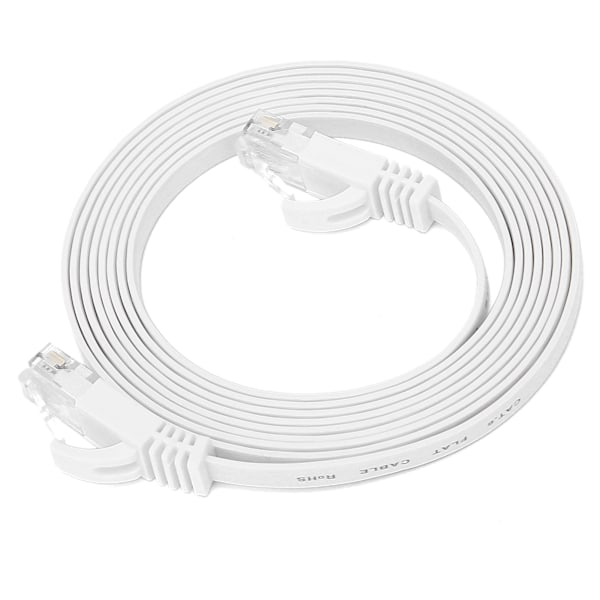 2M CAT6 Gigabit Ethernet-kabel - 8-kärnig platt tvinnad kopparnätverkskabel