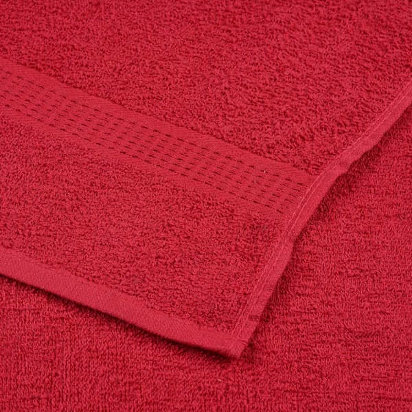 Håndklæder FROGN 4 stk rød 100x200 cm 360 g/m²