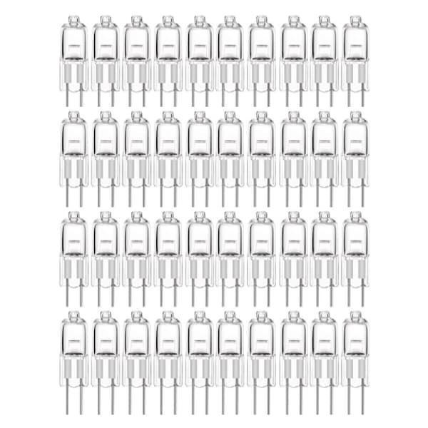 20-pakning G4 halogenpærer 10W 12V - Varmhvit