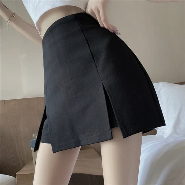 A-linje med hög midja Kjolar Culottes VIT M vit white M