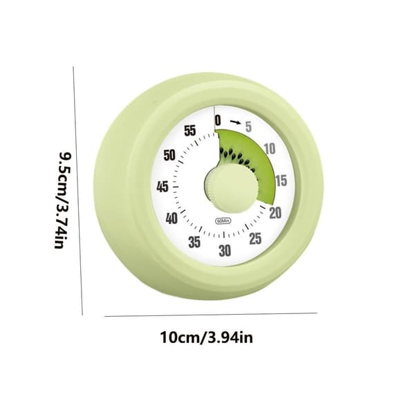 Visuell kökstimer med tecknad design, 60-minuters rund timer, ultratyst, nedräkningstimer för matlagning Style6