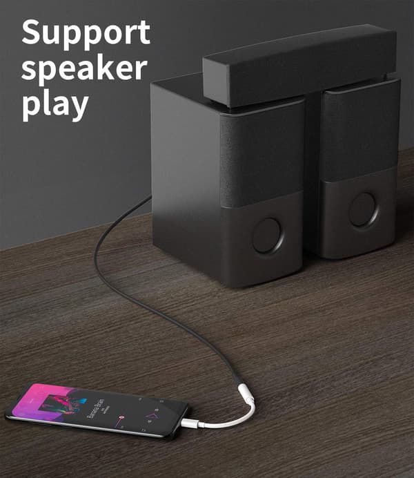 2-pakning, USB C til 3,5 mm hodetelefonkontakt
