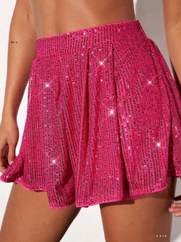 Stilfulde pailletshorts/miniskørter – Mousserende festtøj 3 M