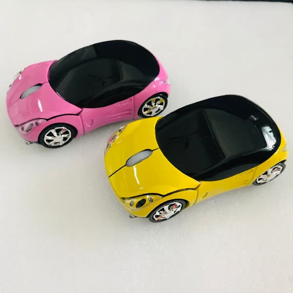 Trådløs bilmus, cool 3D sportsvogn computermus, sort A2