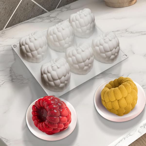 Silikone bageform sæt (6 dele), non-stick bærforme, velegnet til kager og desserter.