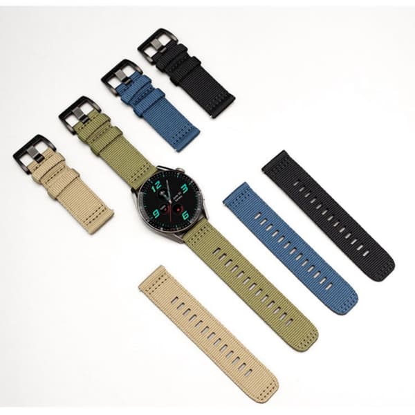 Nyloninen kellonranneke Garmin Forerunner 255/265/245 -älykellolle, vihreä S Green S