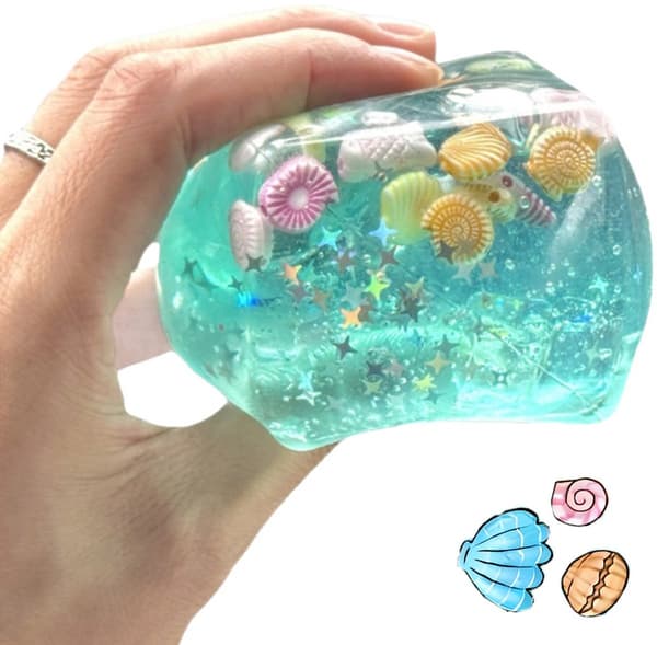 Isbit Squishy Stressbold, Blødt Sensorisk Klemmelegetøj med Langsom Stigende Effekt, Afslappende Fidget Legetøj til Stresslindring og Daglig Brug 1pcs