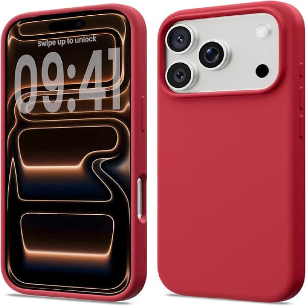 17 Pro Max Flytende Silikon Støtsikkert Deksel Kompatibel med 17 Pro Max Mykt Deksel Full Beskyttelse (Lys Grå) Lys Grå iPhone 17 Pro Max Lys grå iPhone 17 Pro Max Light grey