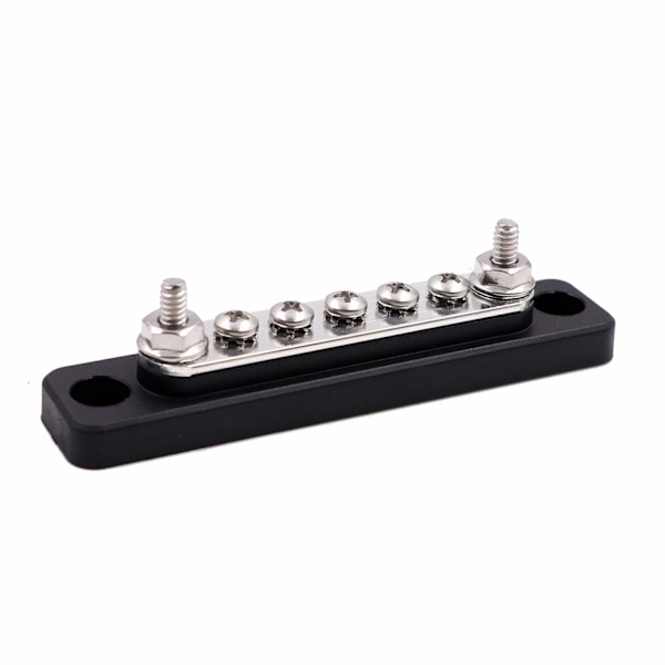 Samlingsskena 5 skruvterminaler 100 Amp 12V - 48V DC Distribution, ZQKLA